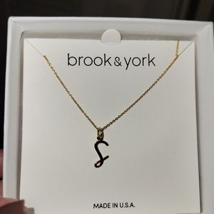Beautiful and elegant uppercase "s" initial necklace